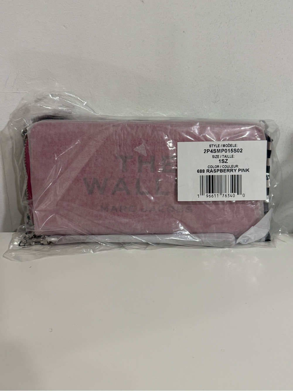 NWT Marc Jacobs The Leather Continental Wallet Raspberry Pink - Picture 4 of 5